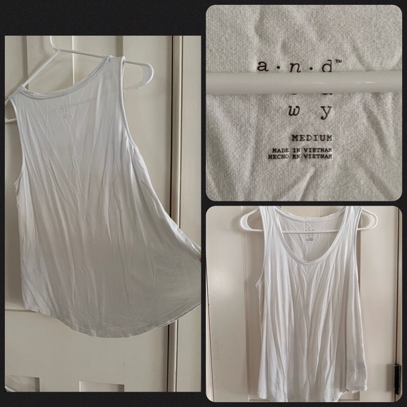 A New Day White V-Neck Flowy Tank Top - Picture 6 of 16